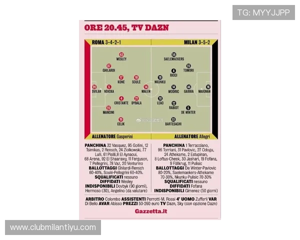 关注AC米兰比赛赛程，掌握每场比赛的具体时间和对阵球队信息
